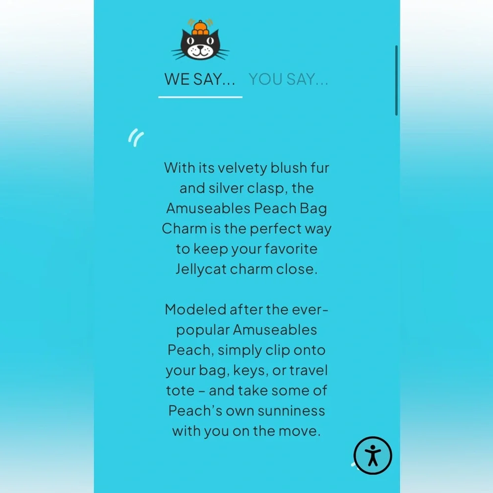 BNWT Jellycat Amuseables Peach Bag Charm - Picture 3 of 10